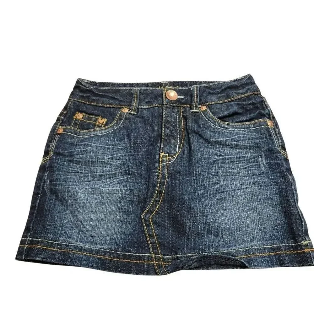 Justice denim skort 8R